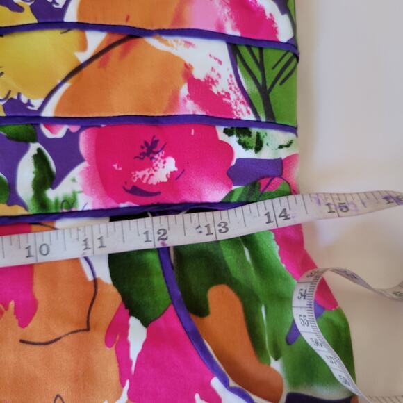 Vintage 90s SPENCE Corset Floral Spring Dress Bodycon SZ 6 - Picture 7 of 13